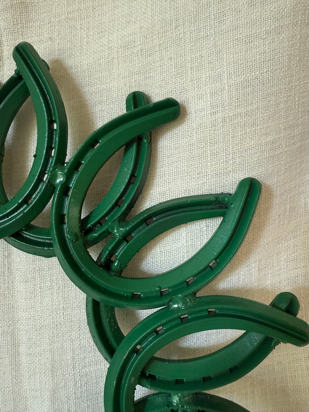 "Lucky 16" Green Horseshoe Wall Sculpture