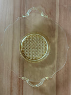 1930s Lancaster Glass Company ‘Cane’ Cake Dish