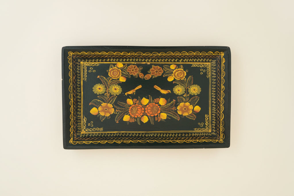 Russian Folk Art Decorative Tray