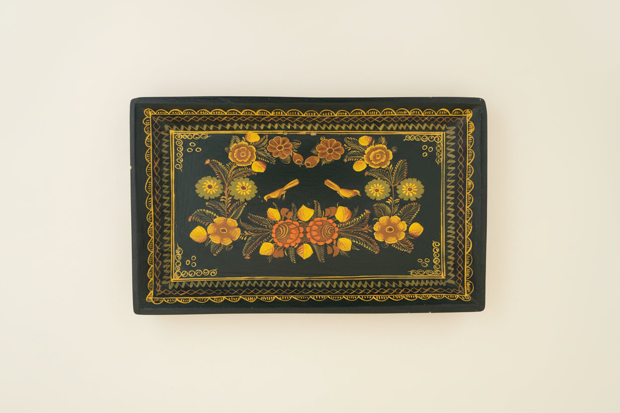 Russian Folk Art Decorative Tray