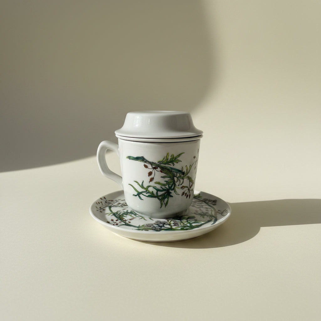 4-piece French Botanical Tea Set