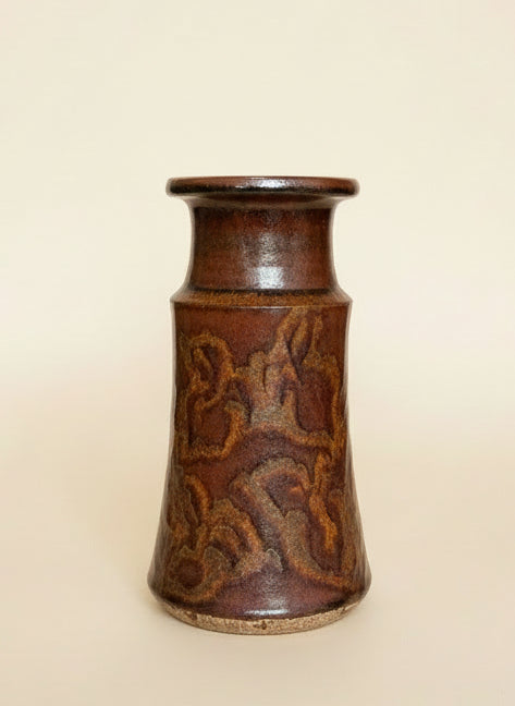 Rust Dancing-figure Abstract Studio Vase