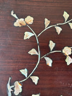 Antique 19th Century Chinese Mother of Pearl Wooden Wall Panel