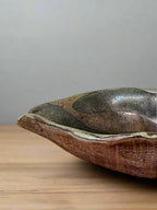 Hand-molded Ceramic Bowl (Brown)