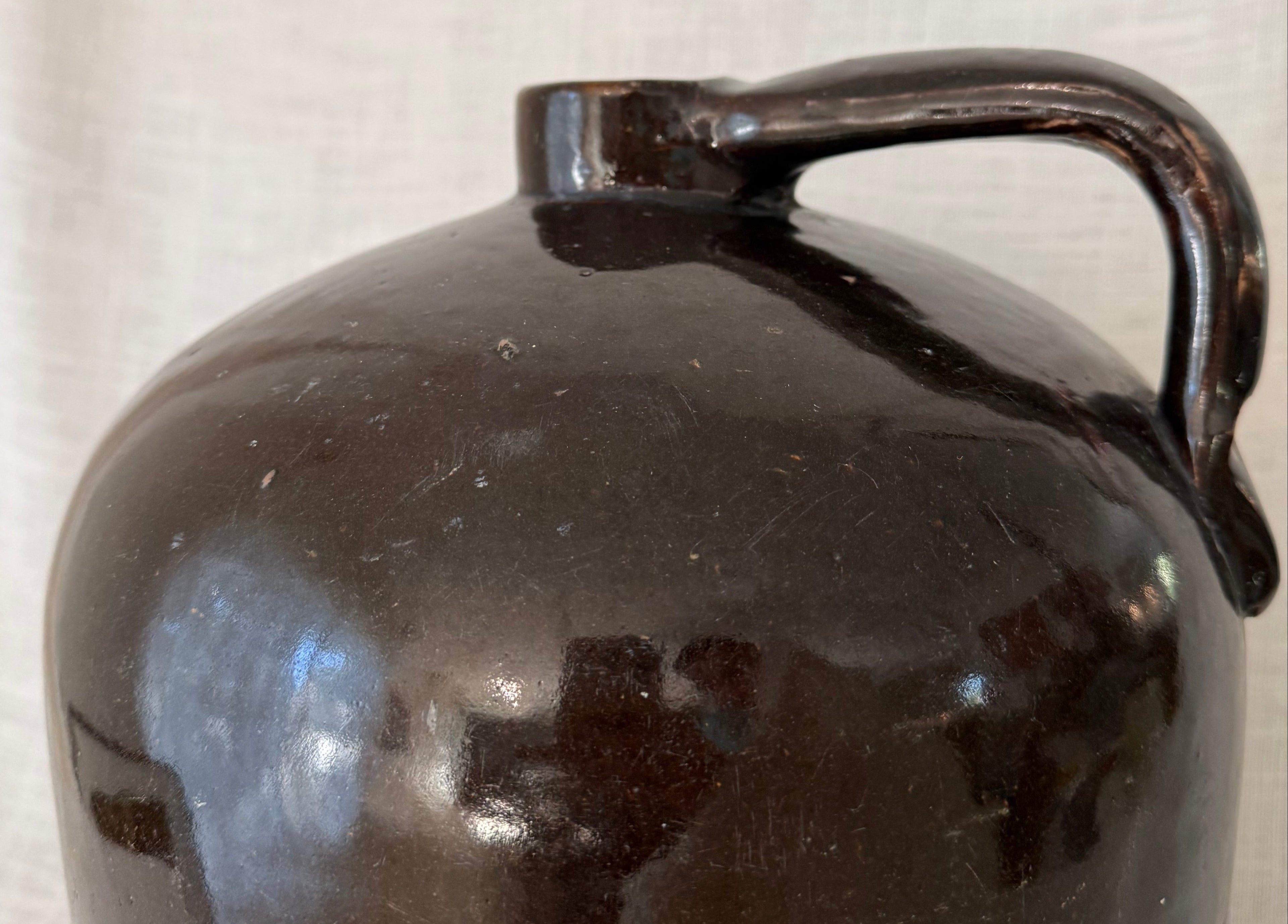 Vintage Glazed Stoneware Jug (extra large)