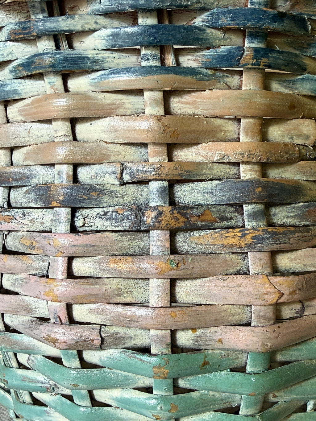 Weathered Pastel Basket