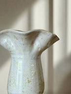 Hand-thrown Ruffled Vase