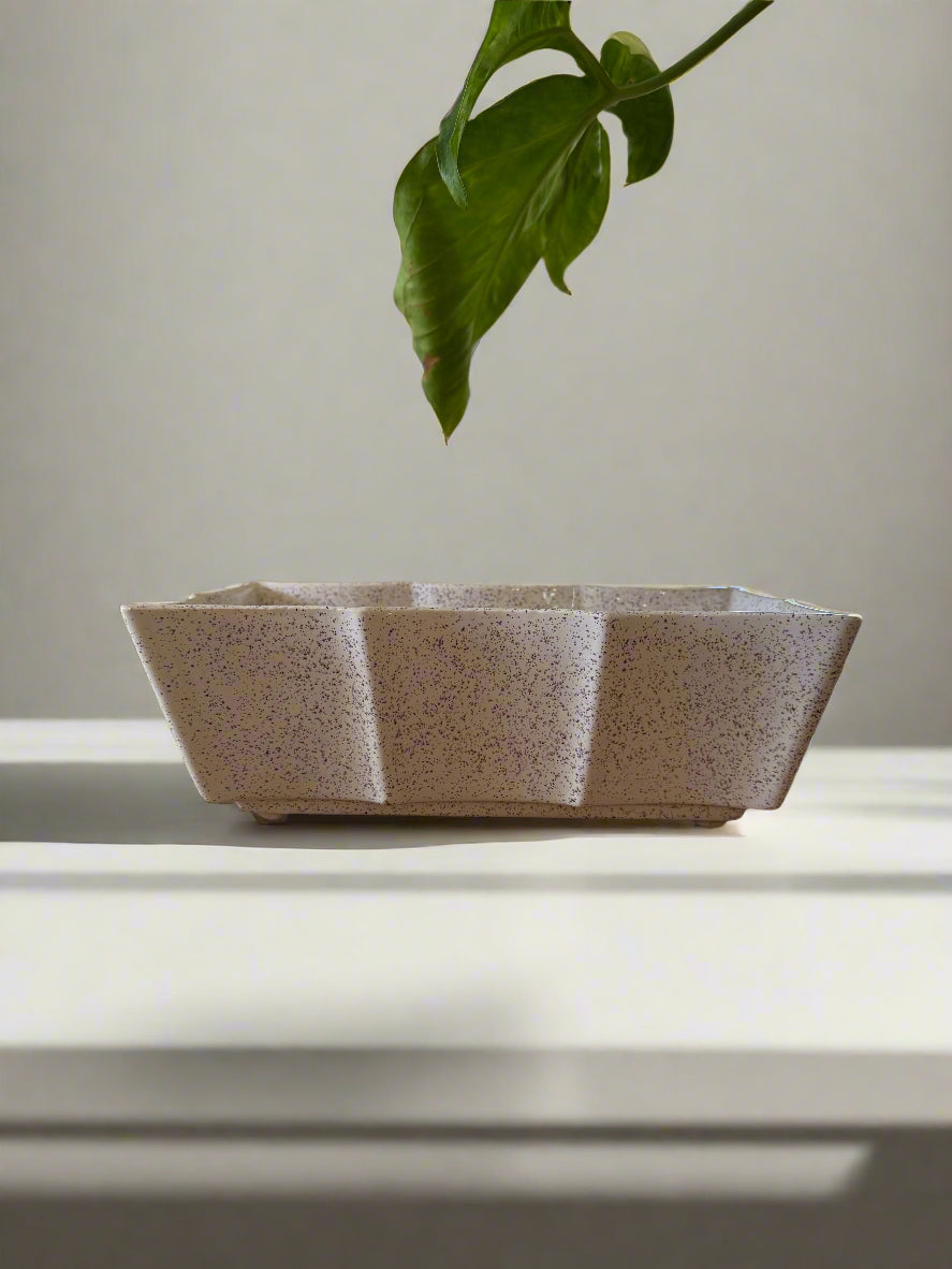 UPCO USA Mid-century Speckled Ceramic Dish