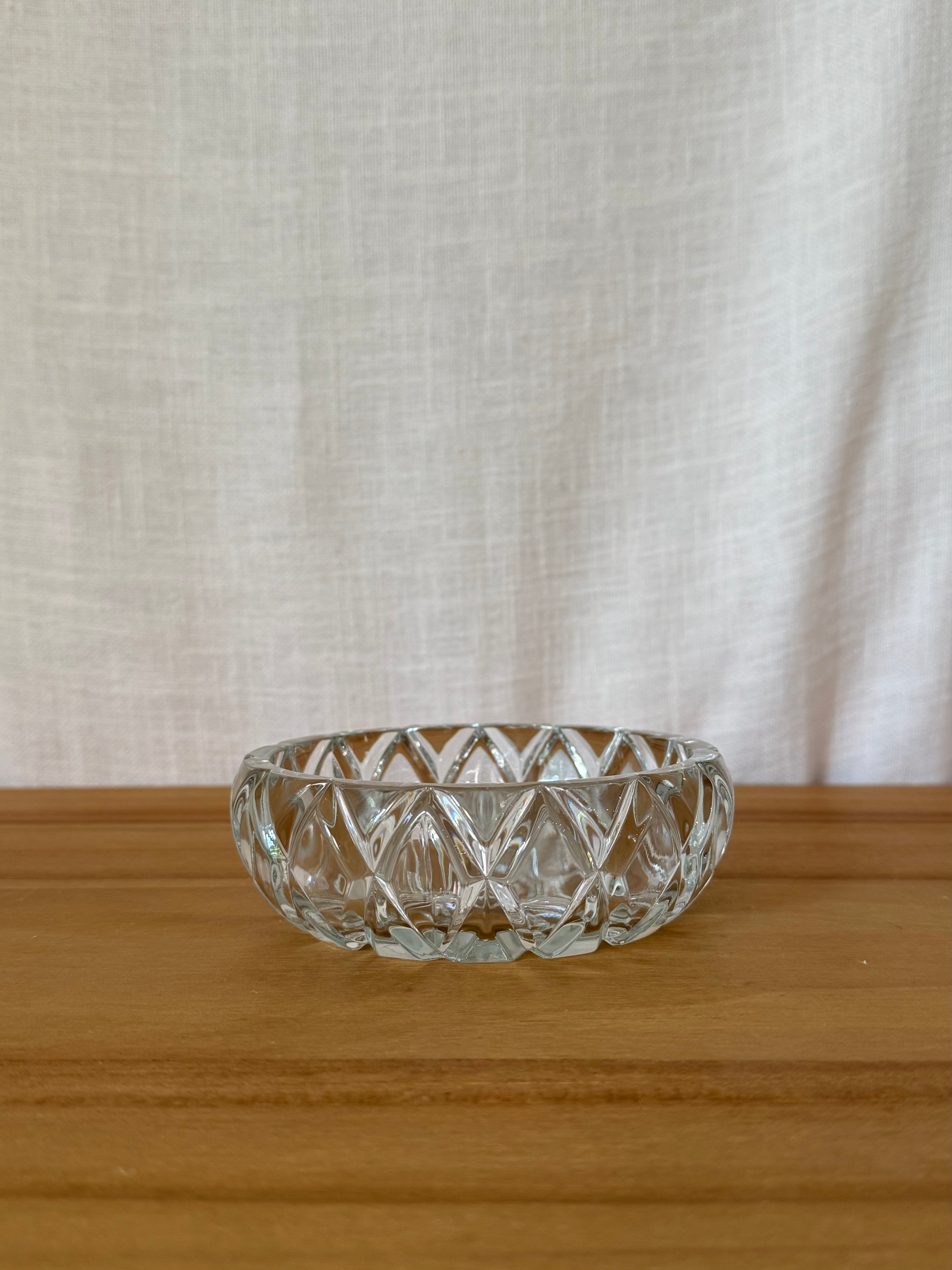Vintage Crystal Jewelry Dish