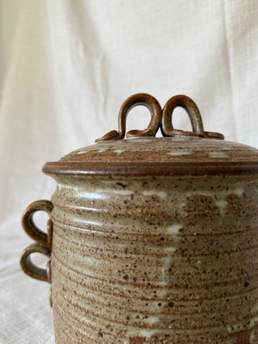 Studio Pottery Jar with Lid
