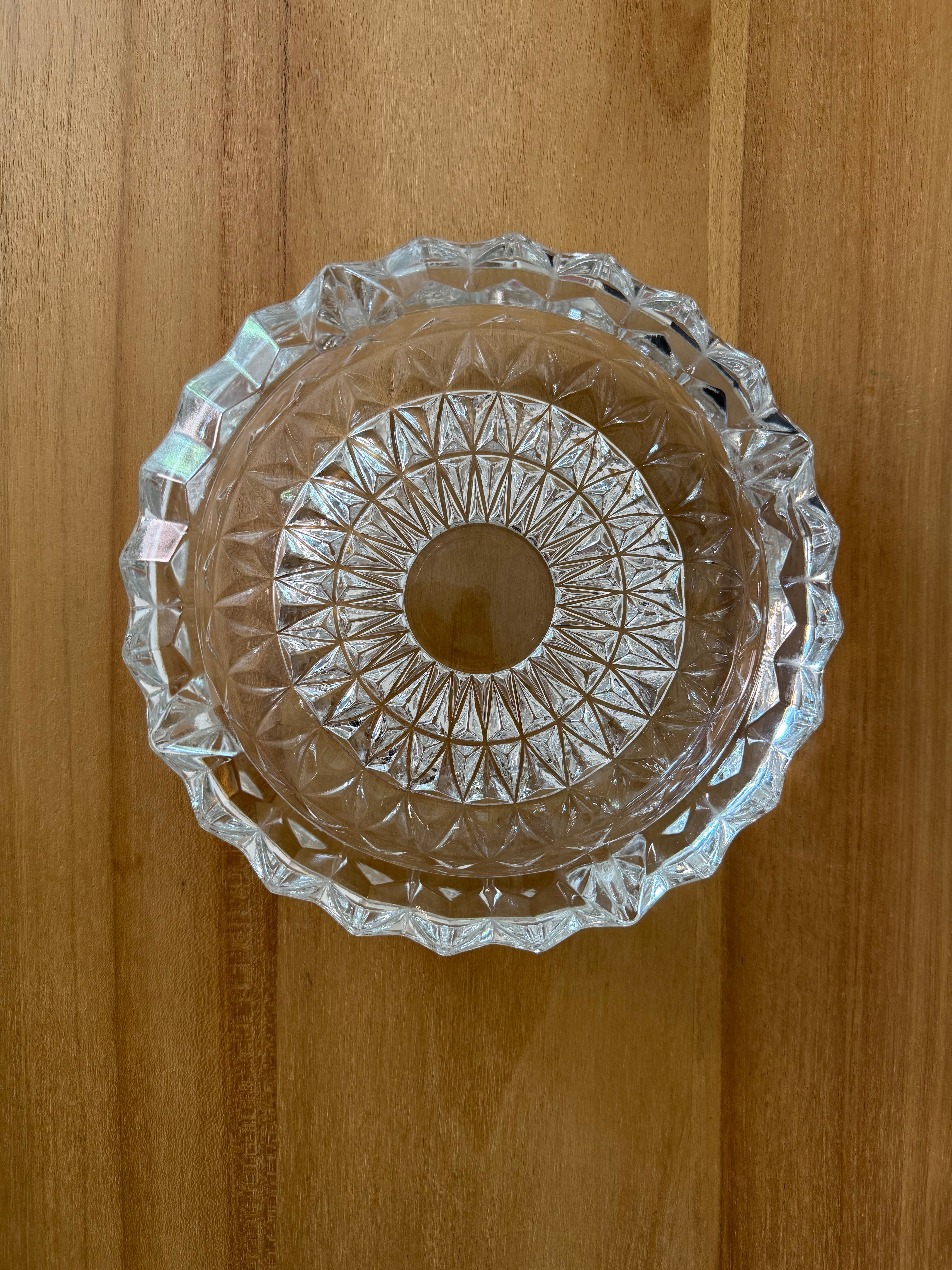 Vintage Crystal Cigar Ashtray