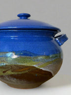 Clay Landscape Serving Pot