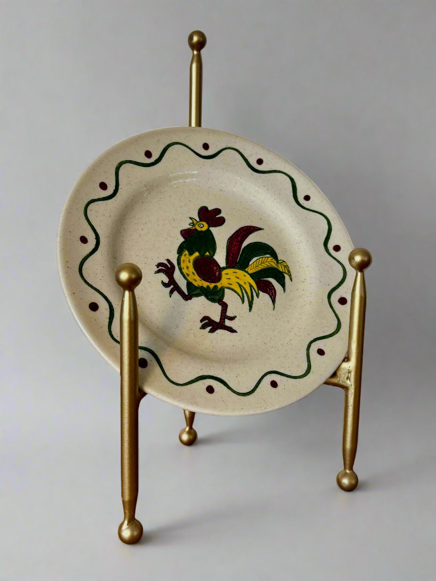 1960s "California Poppytrail" Rooster Display Dish