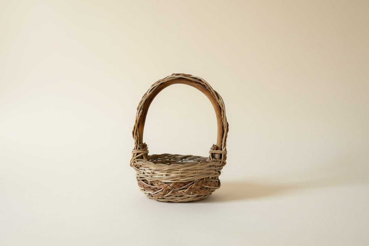 Wood Braided Basket