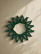 "Lucky 16" Green Horseshoe Wall Sculpture
