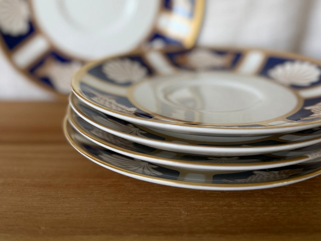 Vintage Coastal Bread Plates (set of 5)
