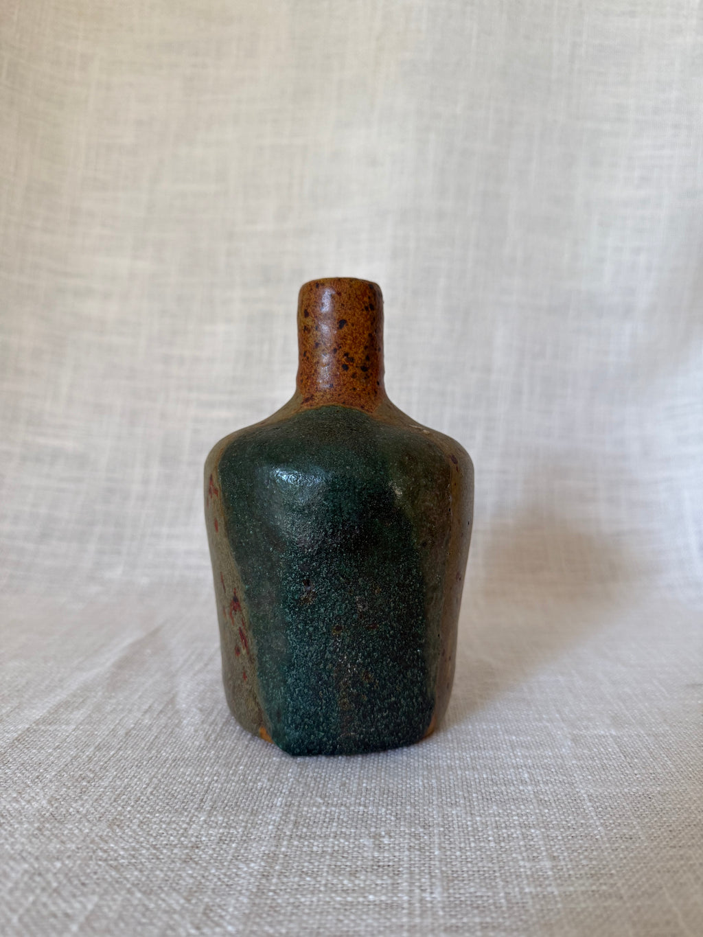 Glazed Ceramic Studio Bud Vase