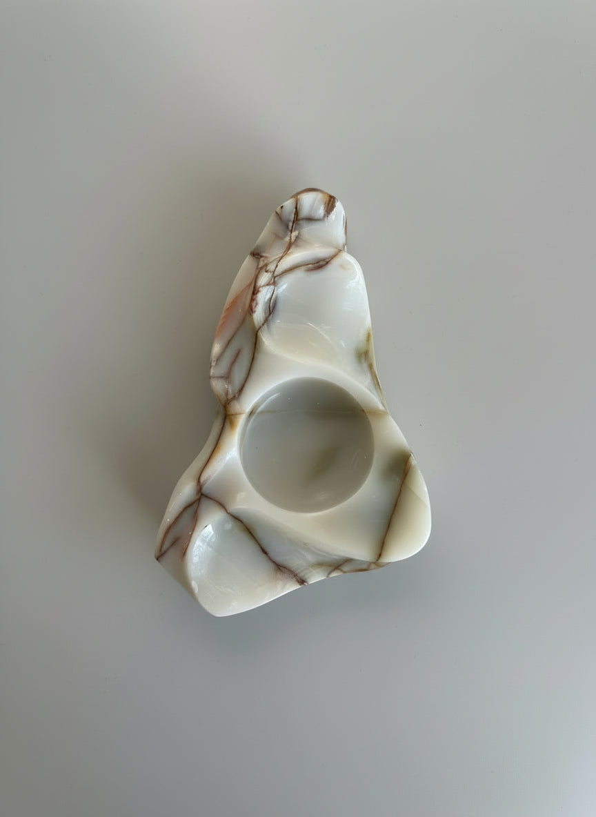 Polished Free-form Onyx Ring Dish