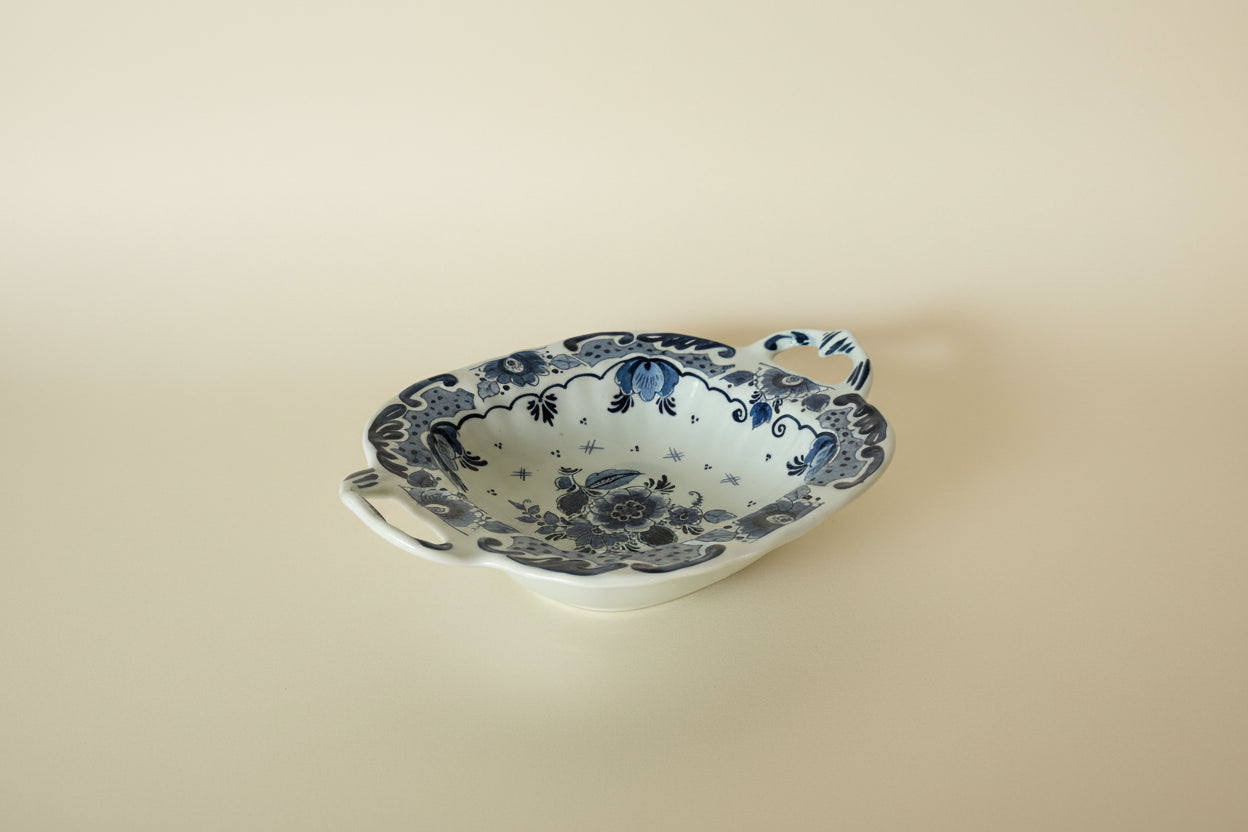 Vintage Delftware Dish with Handles