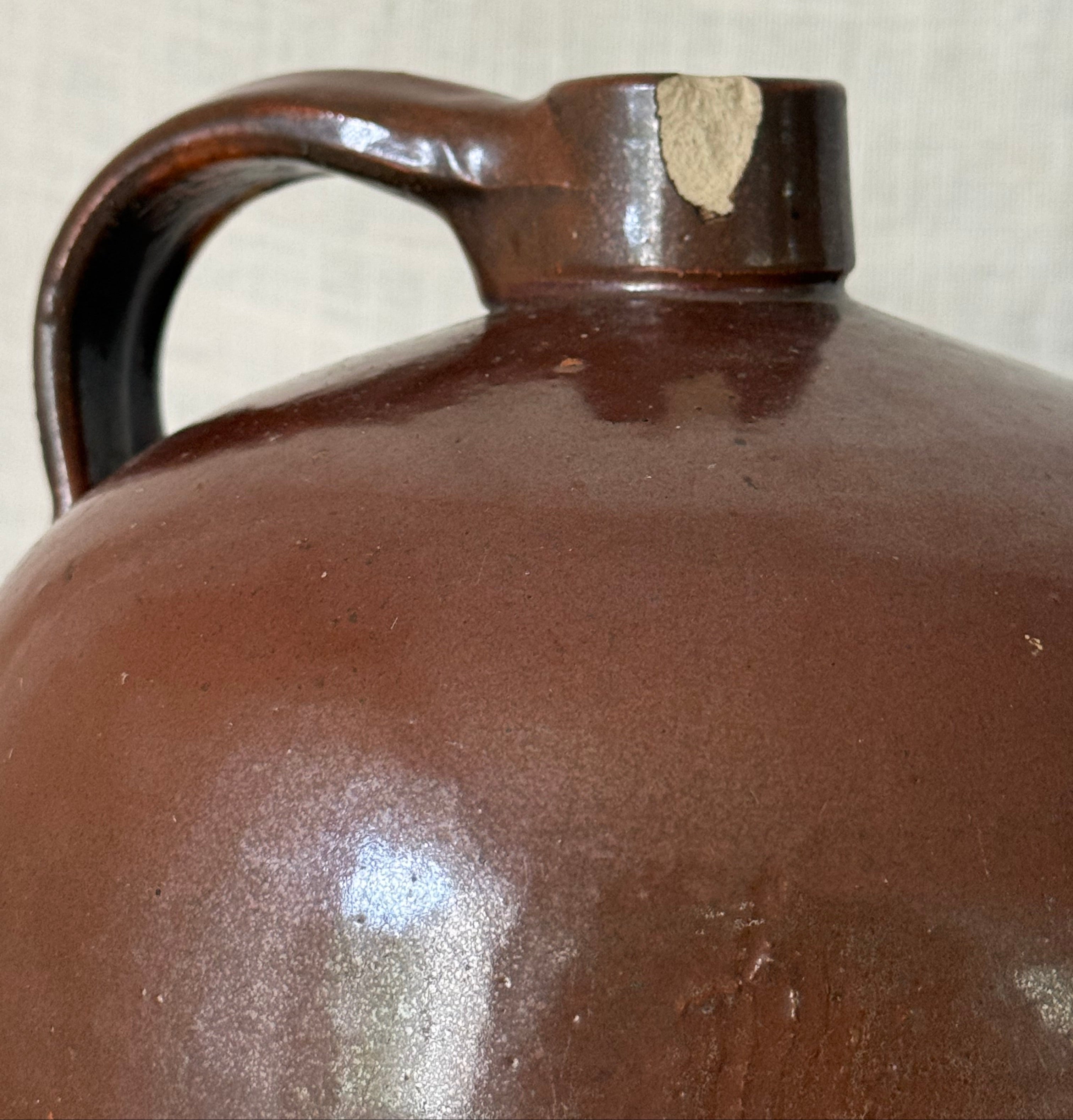 Amber Glazed Stoneware Jug