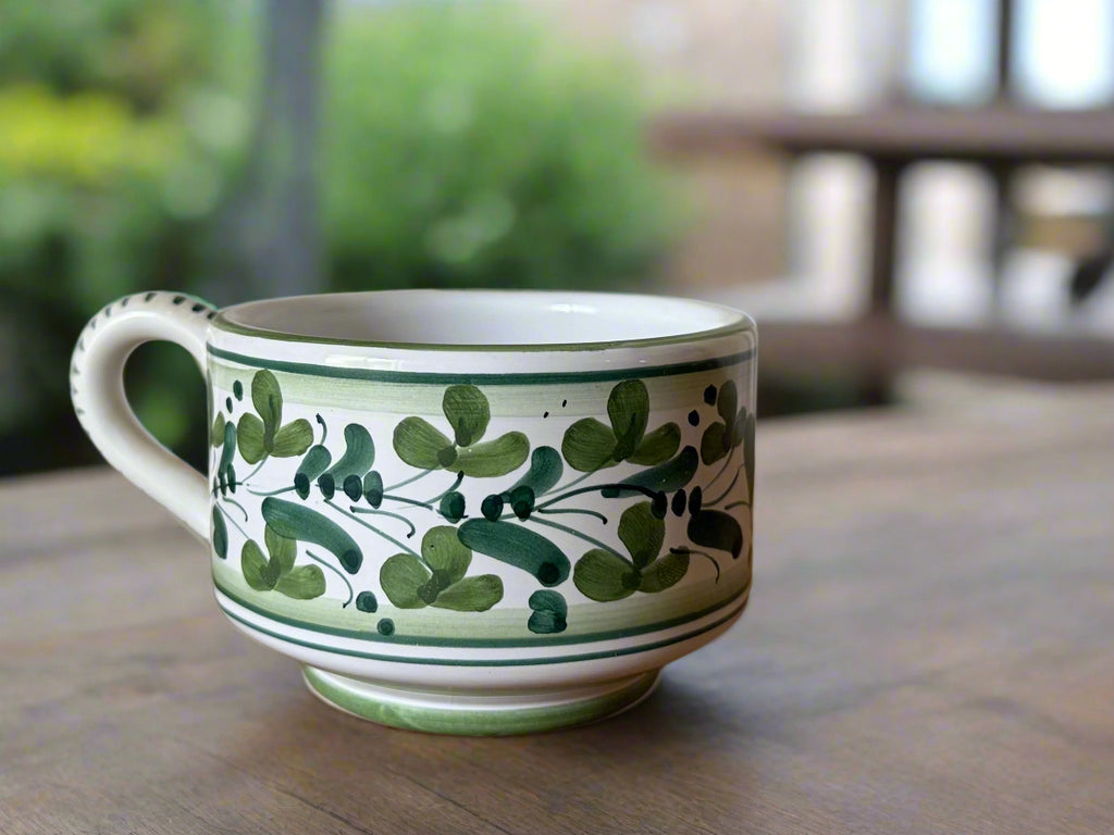 Vintage Italian "Deruta" Hand-painted Mug