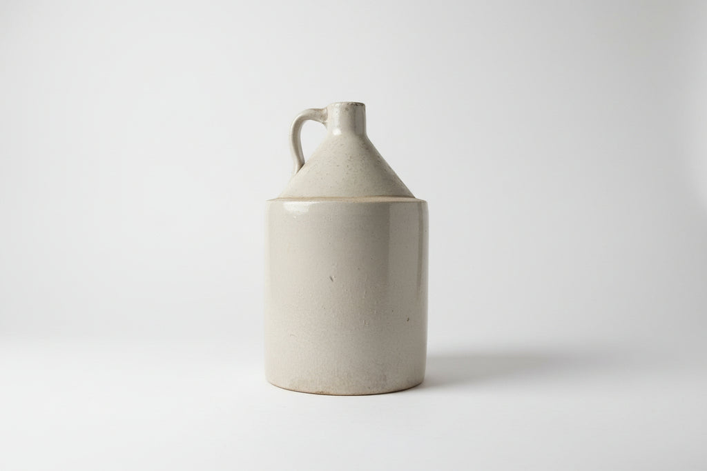 Greige Funneled Stoneware Jug (medium)