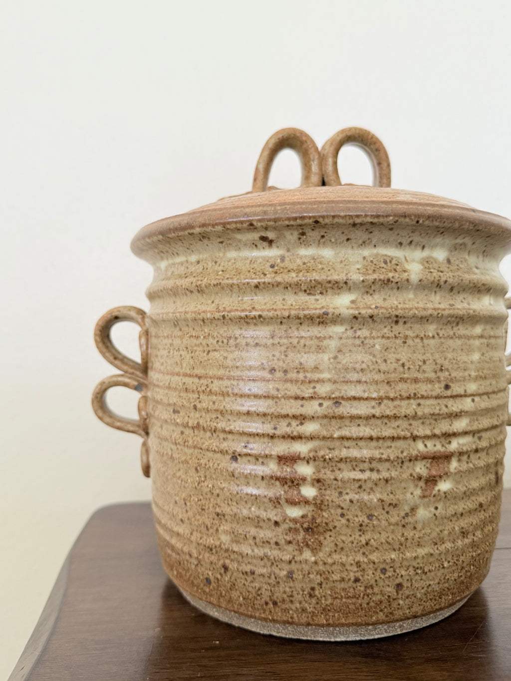 Studio Pottery Jar with Lid