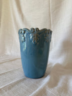Powder Blue Floral Vase