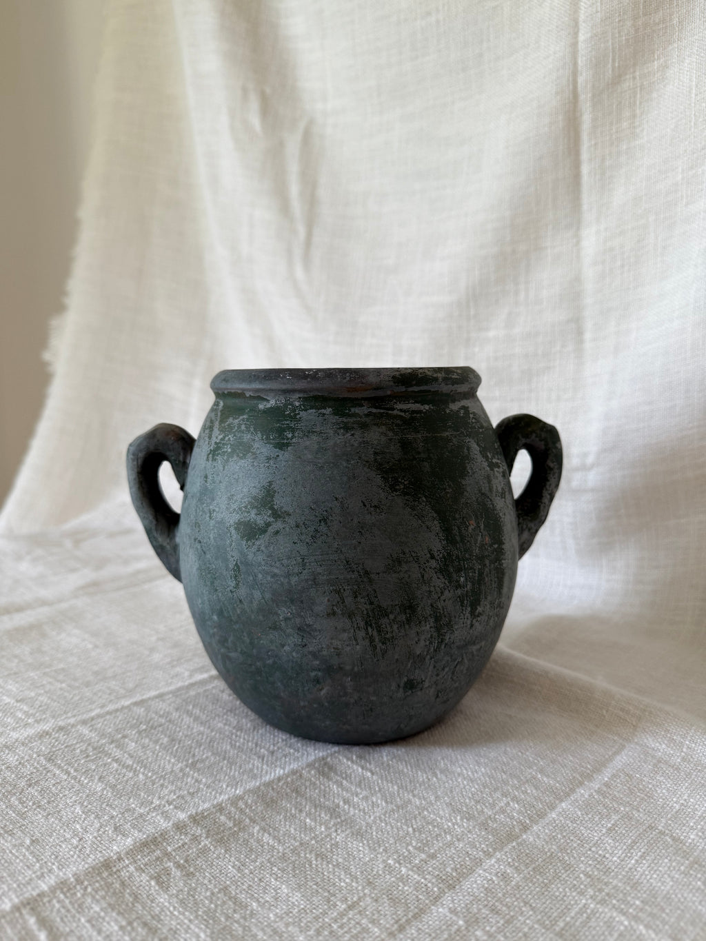 Rustic Green Handmade Vase