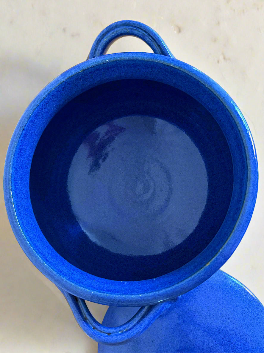 Clay Landscape Serving Pot