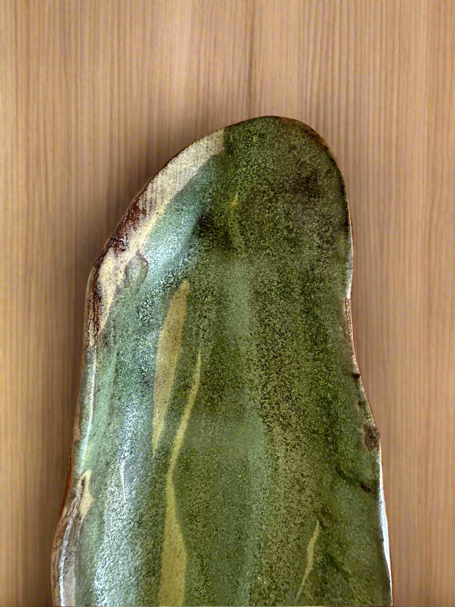 Hand-Molded Ceramic Bowl (Green)