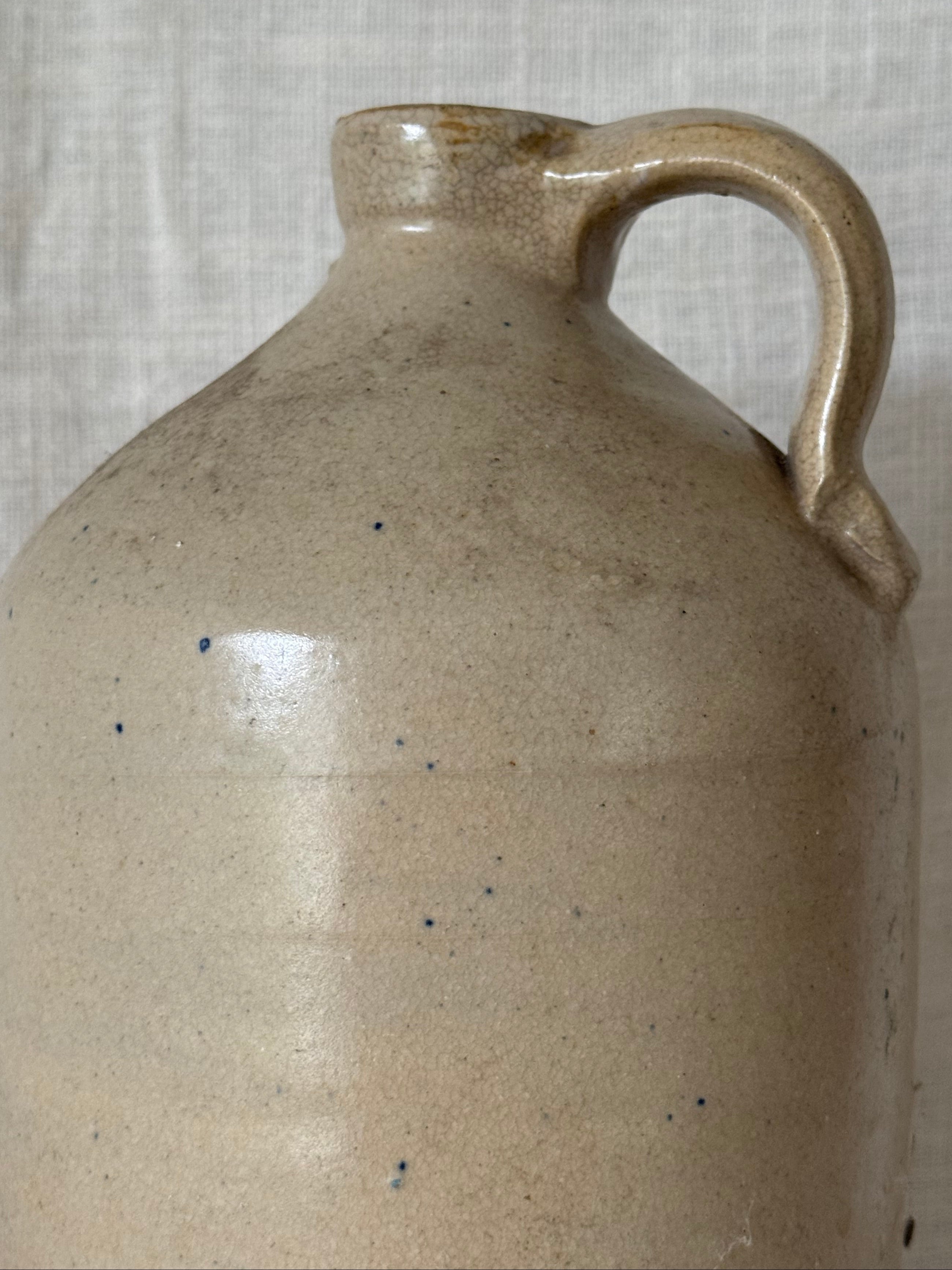 Greige Glazed Stoneware Jug (small)