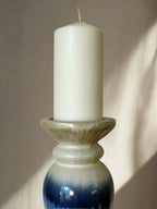 Hand-glazed Ceramic Candle Pillar