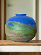 Handmade Clay Landscape Vase