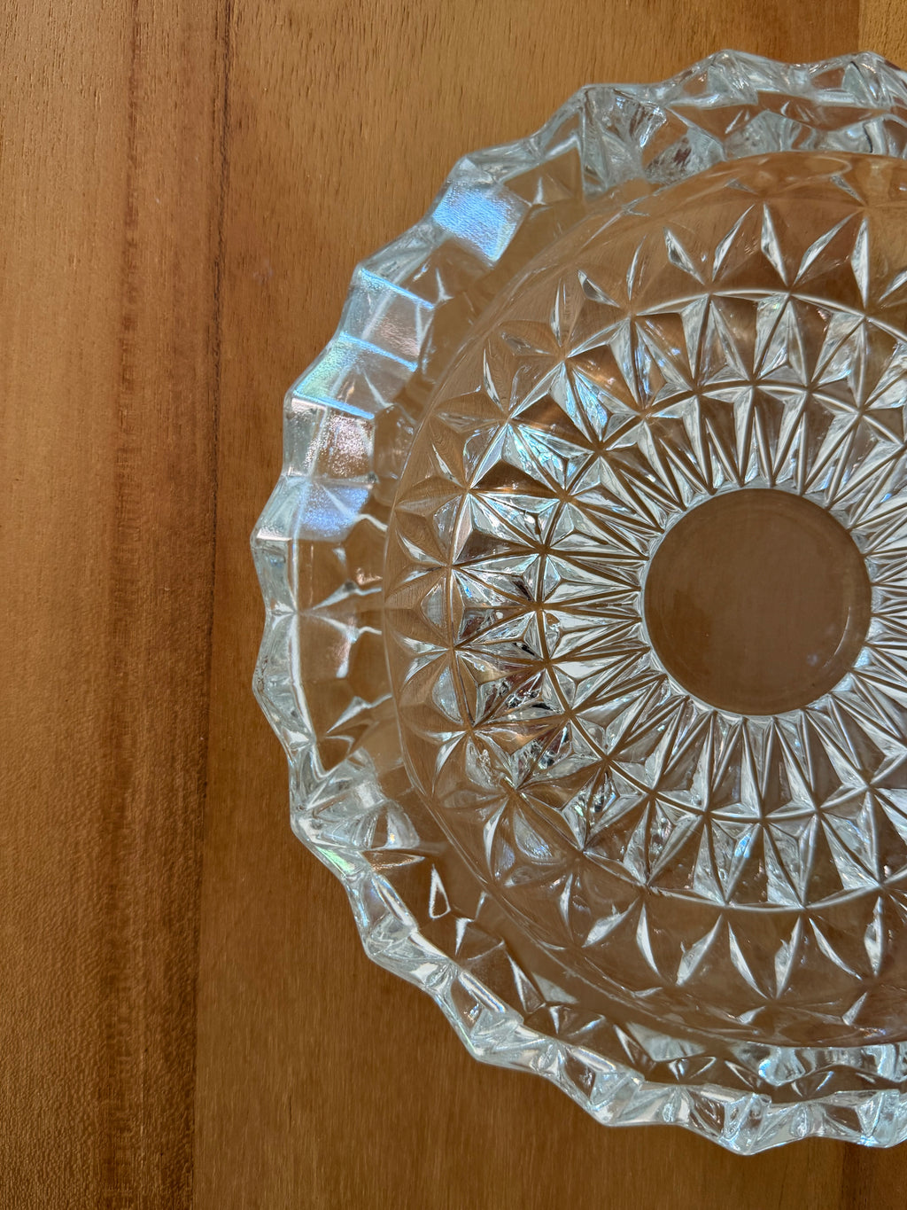 Vintage Crystal Cigar Ashtray