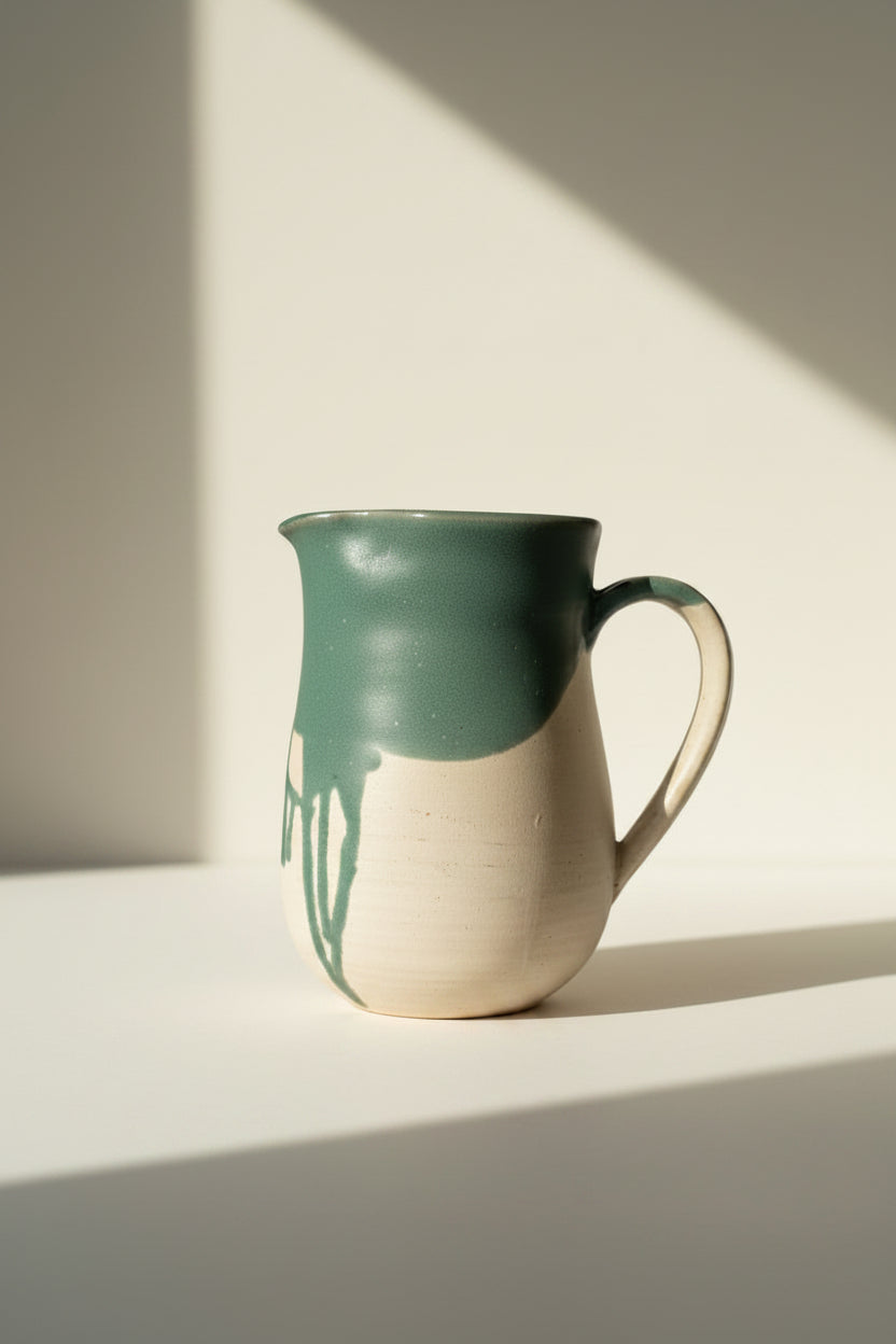 Seafoam Studio Pottery Pitcher Signed