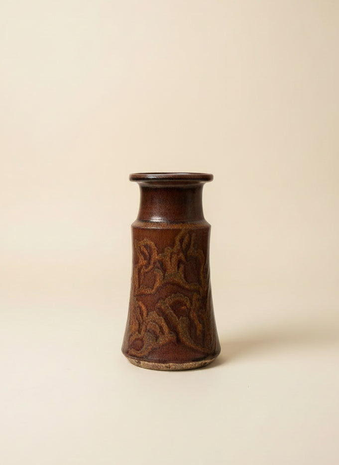 Rust Dancing-figure Abstract Studio Vase