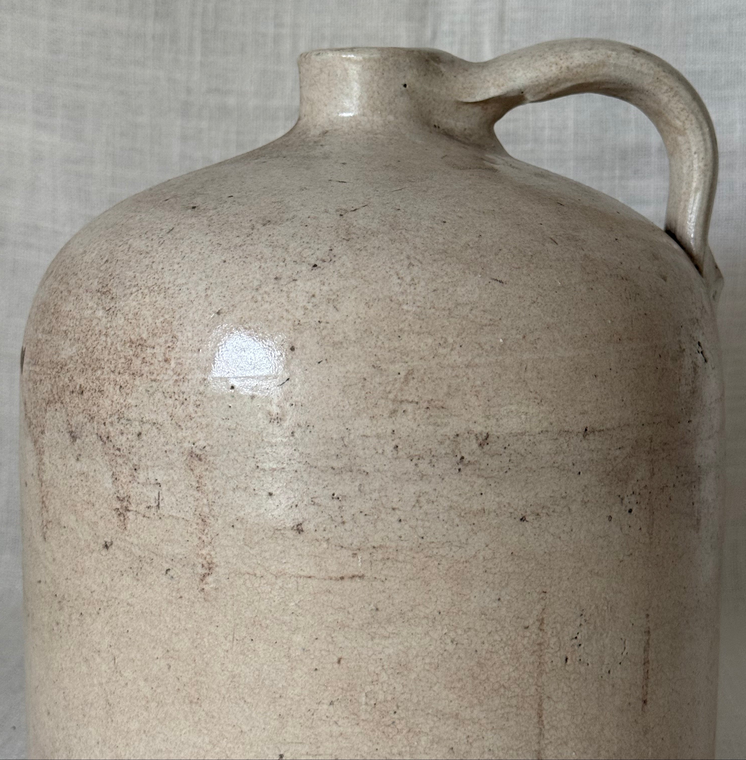 Greige Glazed Stoneware Jug (medium)