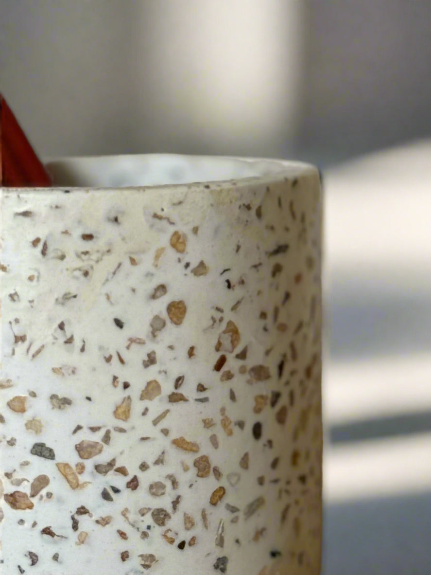 Hand-poured Terrazzo Miniature Container