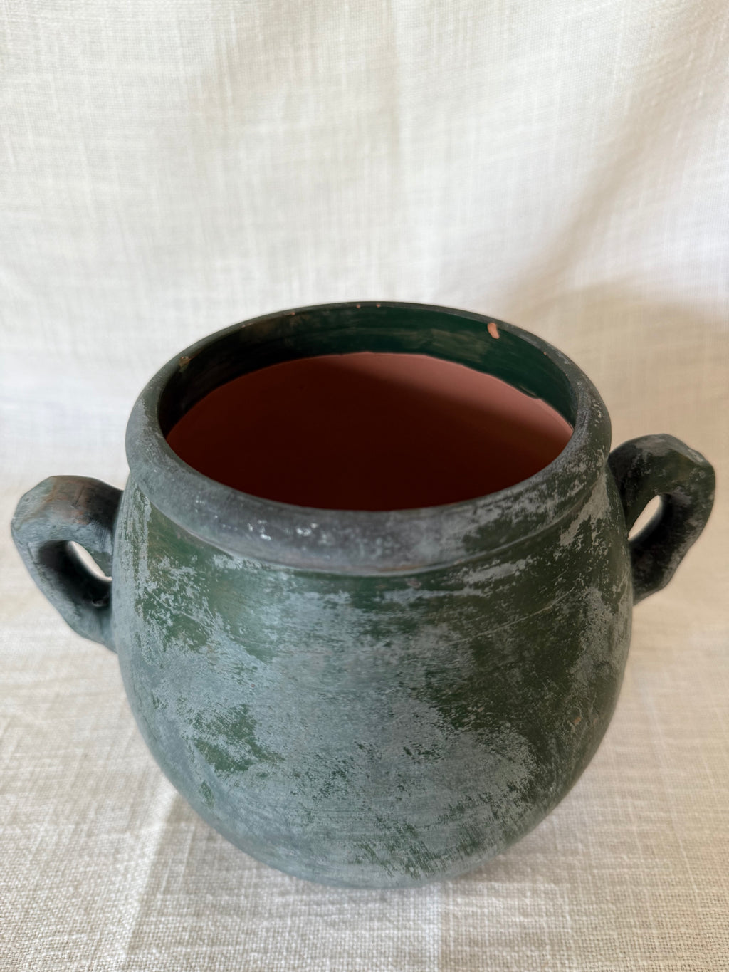 Rustic Green Handmade Vase