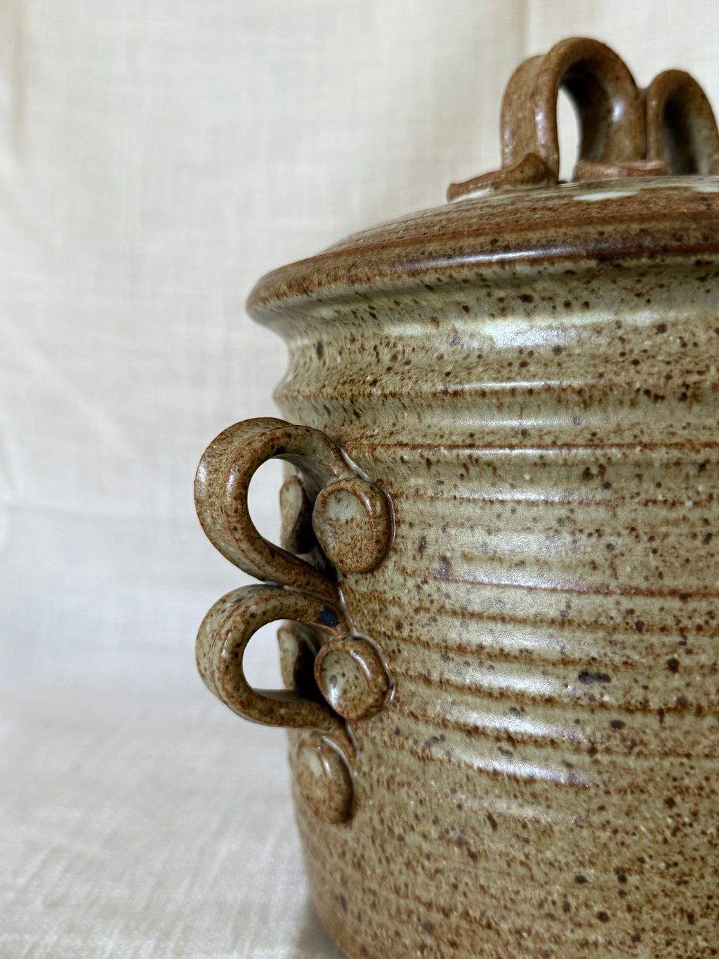 Studio Pottery Jar with Lid