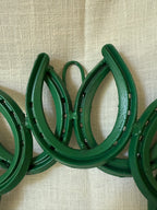 "Lucky 16" Green Horseshoe Wall Sculpture