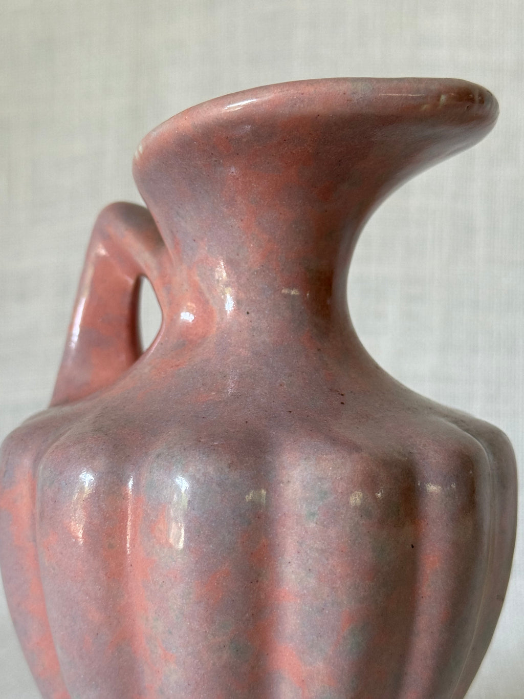 Mid-century Gonder Pottery Pink Mini Pitcher Bud Vase