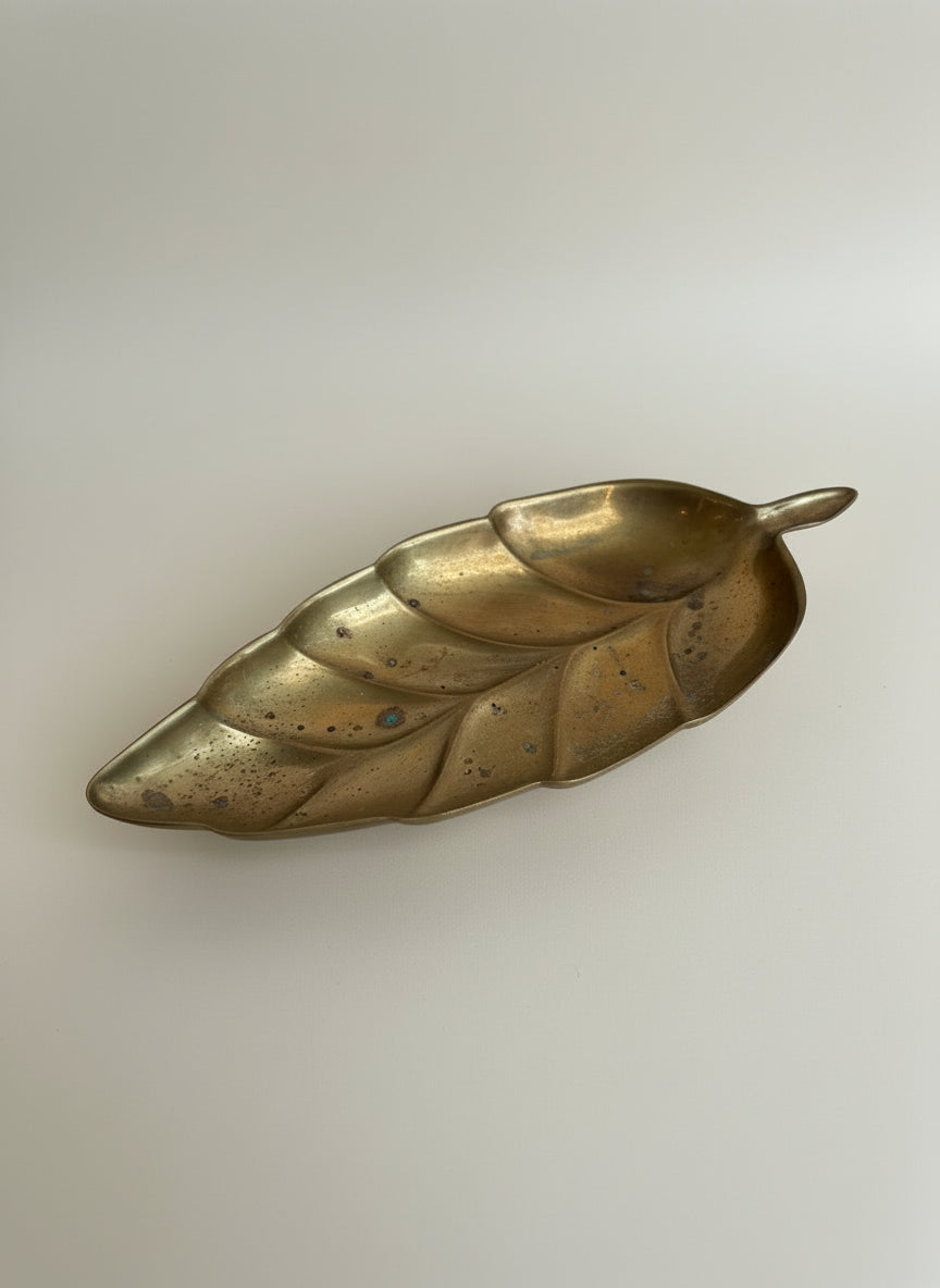 Brass Leaf Catch-all Dish