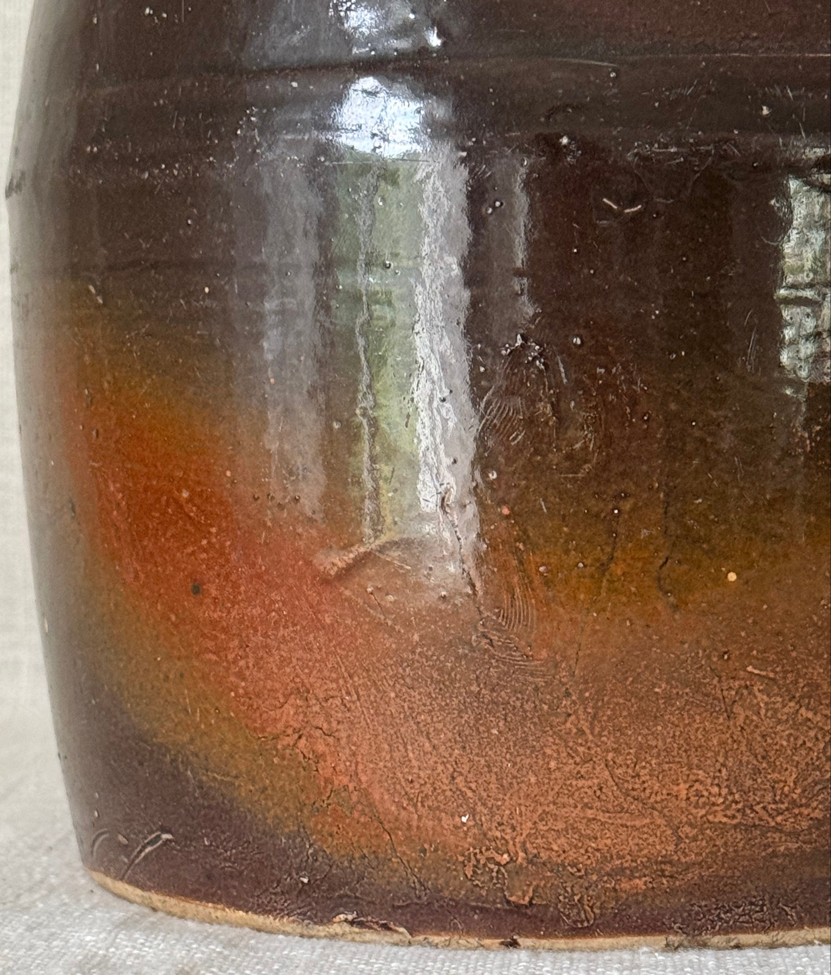 Glazed Chocolate Stoneware Jug