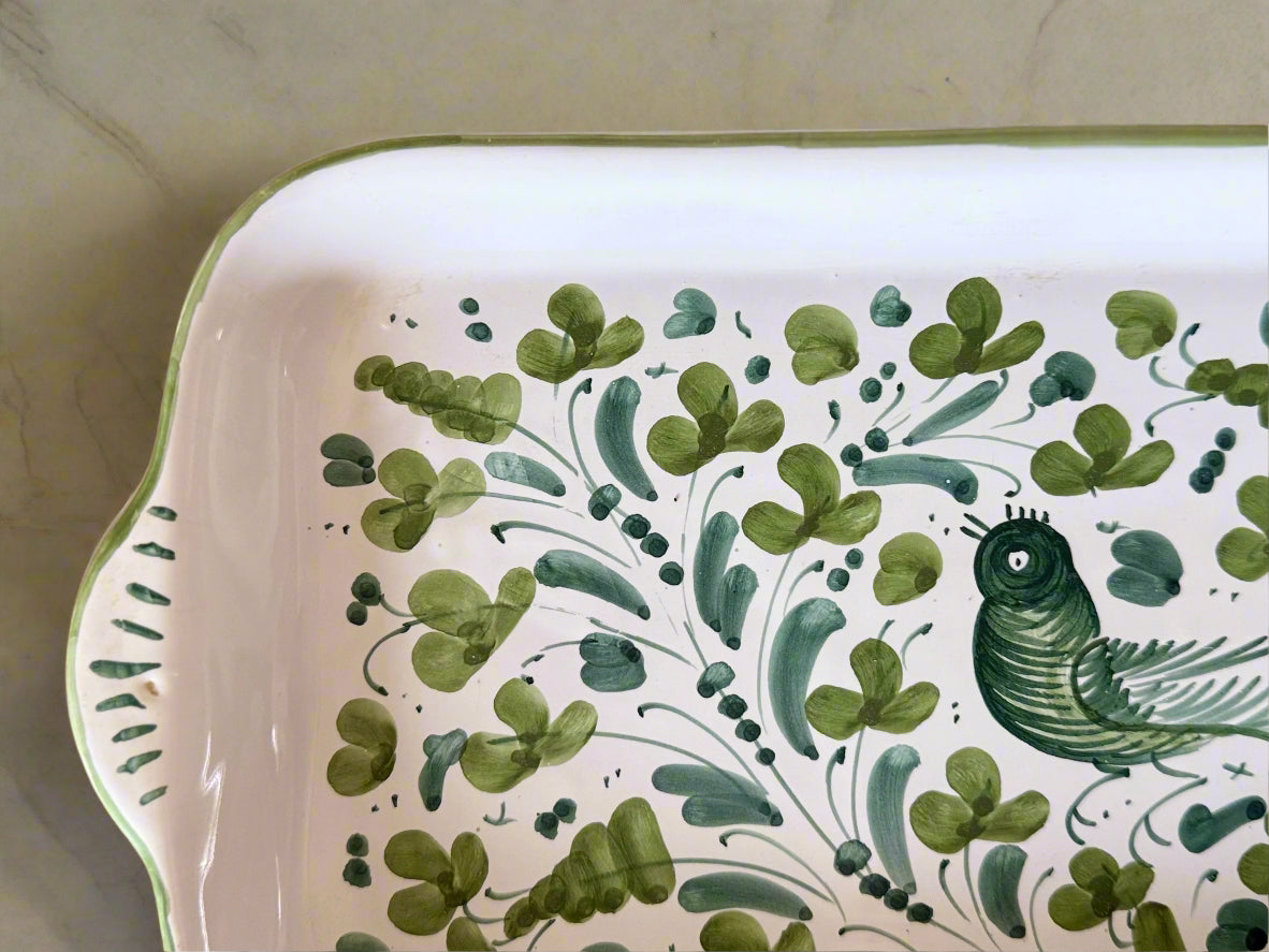 Vintage Italian "Deruta" Hand-painted Serving Dish