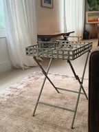 Rustic Painted Metal Garden Table