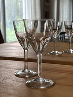Vintage Baccarat Cut Crystal "Genova" Petal Coupe (set of 8)