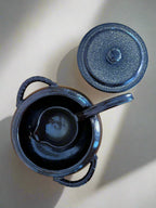 Handmade Glazed Ceramic Pot and Ladle
