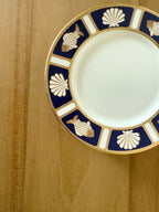 Vintage Coastal Dessert Plates (set of 4)